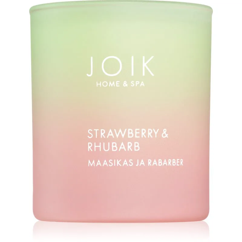 JOIK Home & Spa Strawberry & Rhubarb αρωματικό κερί 150 γρ