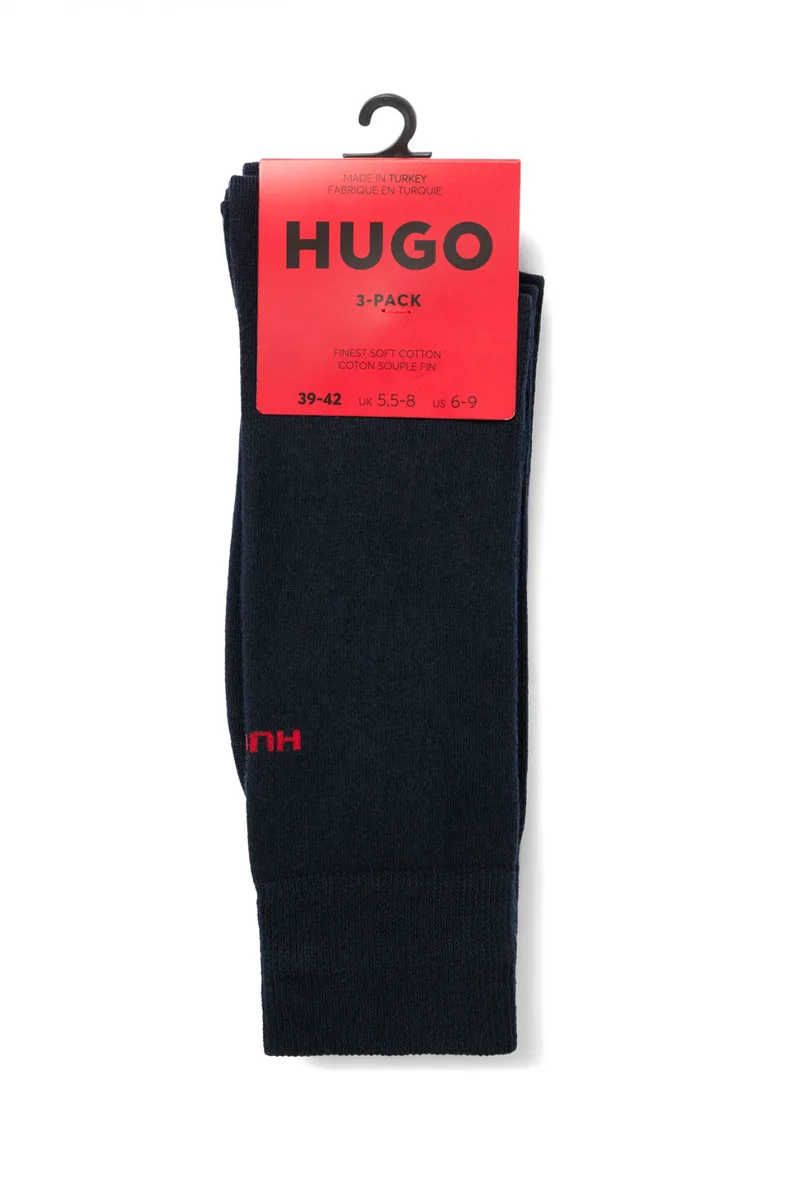 HUGO ΚΑΛΤΣΕΣ 3PACK 3P RS UNI CC ΜΠΛΕ