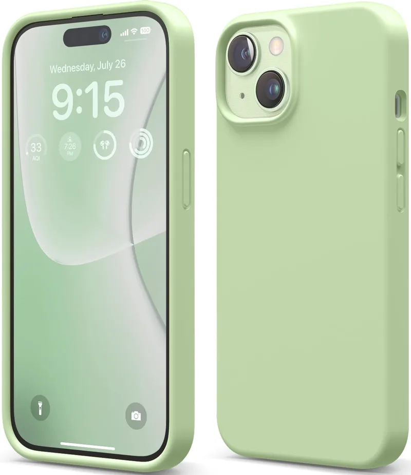 Elago Silicone Case - Premium Θήκη Σιλικόνης Apple iPhone 15 - Pastel Green (ES15SC61-PGR)