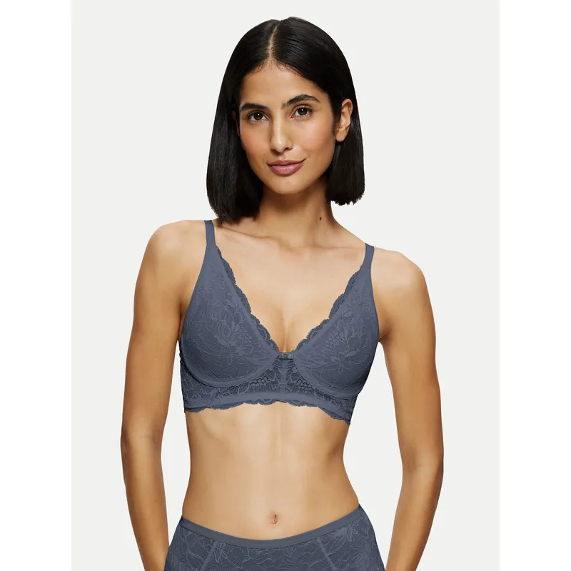 Triumph Σουτιέν χωρίς μπανέλα Amourette Charm 10214451 Μπλε