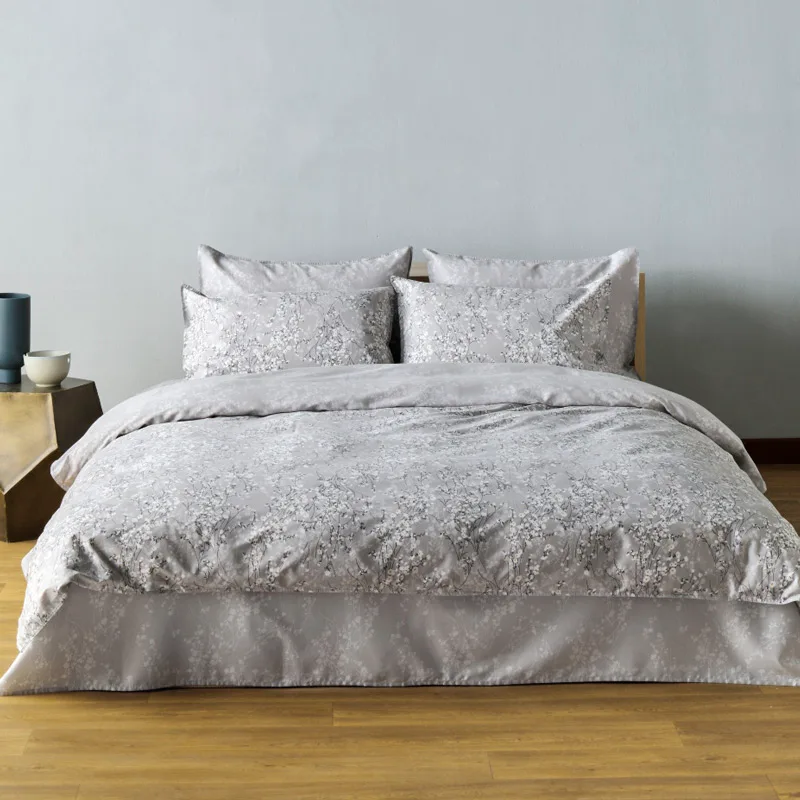 Παπλωματοθήκη Υπέρδιπλη Σετ 220x240 Kentia Meni 22 Grey