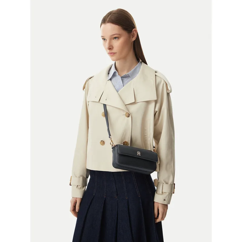 Τσάντα Tommy Hilfiger Th Icon Camera Bag AW0AW18721 Μαύρο