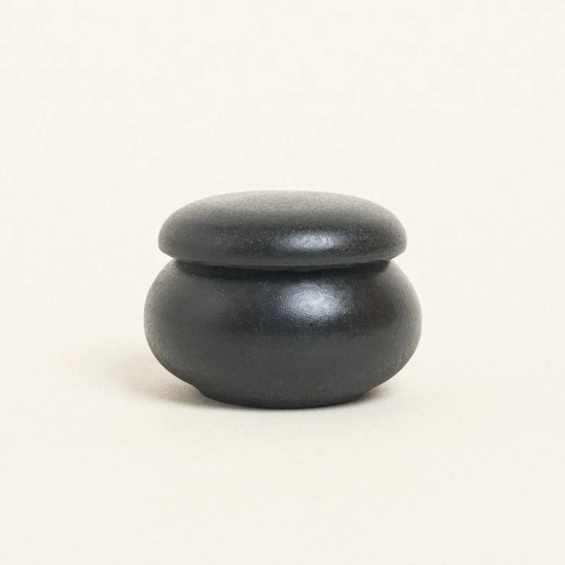 Beauty Home ΚΕΡΑΜΙΚΗ ΜΠΙΖΟΥΤΙΕΡΑ ΜΑΚΑΡΟΝ 6,5 x 5 cm ΜΑΥΡΟ