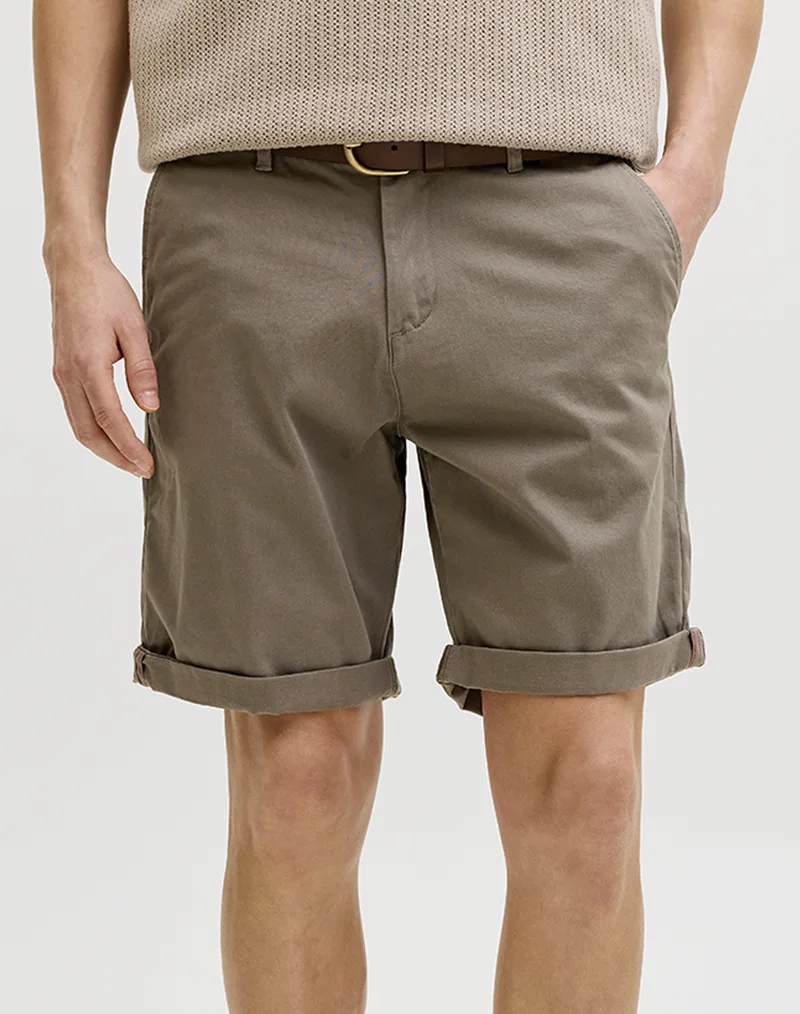 JACK&JONES JPSTBOWIE SHORTS SOLID REG SN 12165604-Falcon Camel