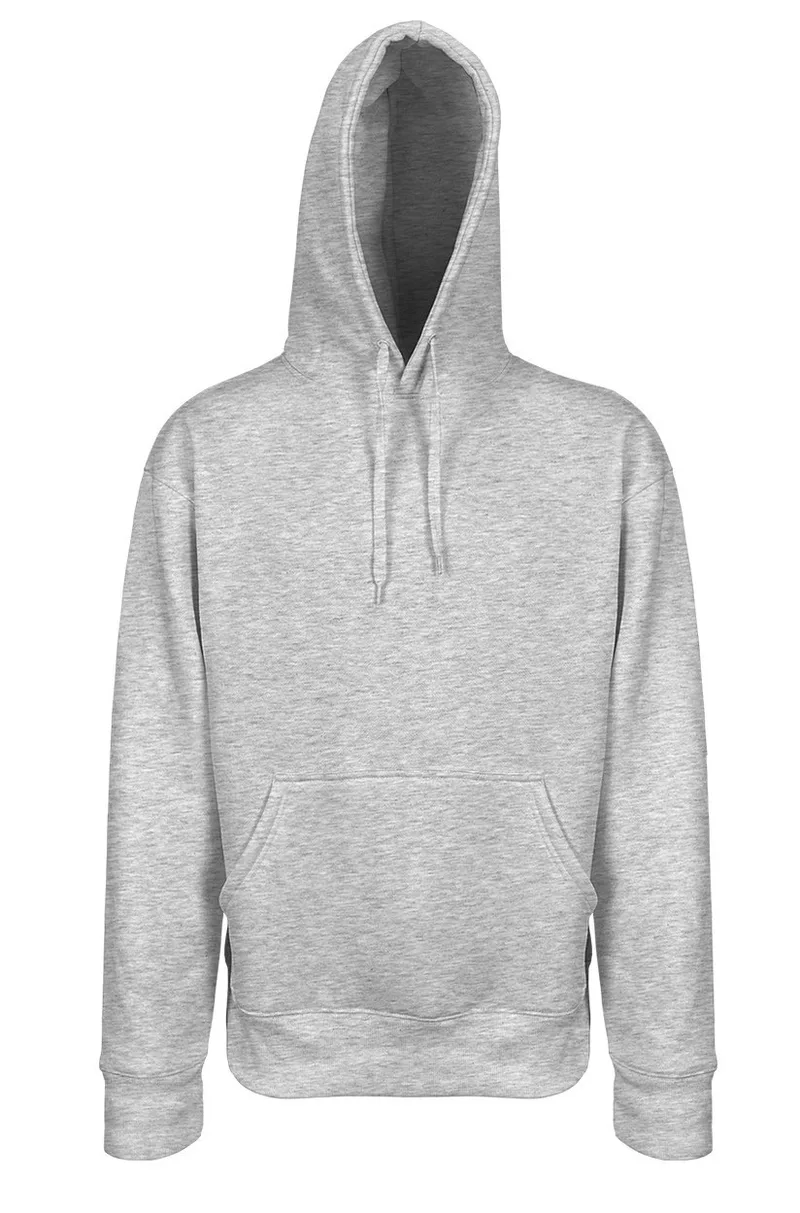 Unisex μπλούζα φούτερ με κουκούλα About Basics Seed - 00148Β Grey Melange