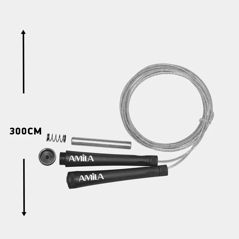 Amila Σχοινάκι Speed Rope Aπό Σύρμα 300Cm (9000008447_17029)