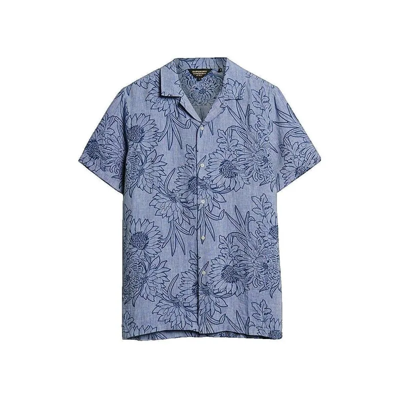 Πουκάμισο με κοντά μανίκια Superdry Chemise à col ouvert imprimé botanique