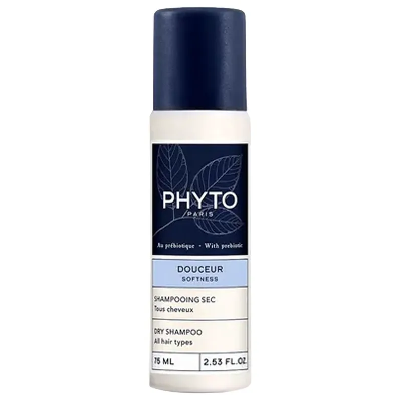 Phyto Douceur Softness Dry Shampoo All Hair Types Ξηρό Σαμπουάν για Όγκο, Κατάλληλο για Όλους τους Τύπους Μαλλιών Travel Size 75ml