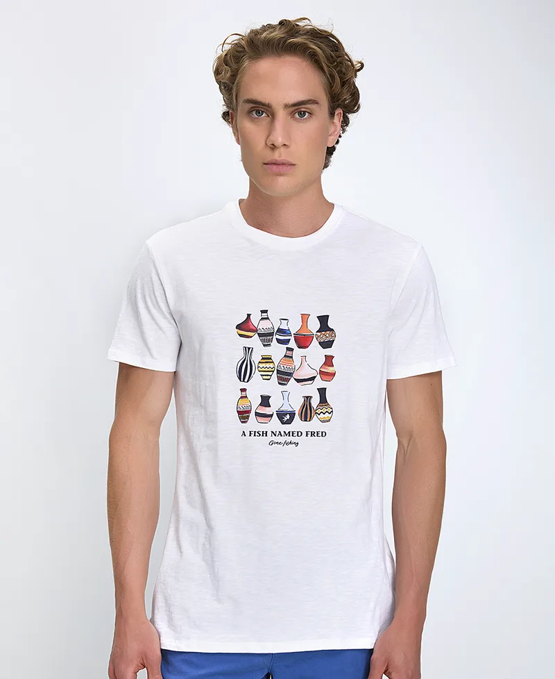 A Fish named Fred Ανδρικό T-Shirt από Οργανικό Βαμβάκι Regular Fit