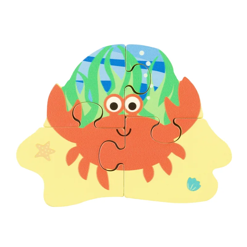 Μικρό Παζλ Καβουράκι Sea Life Πορτοκαλί Tree Toys (FSC®)