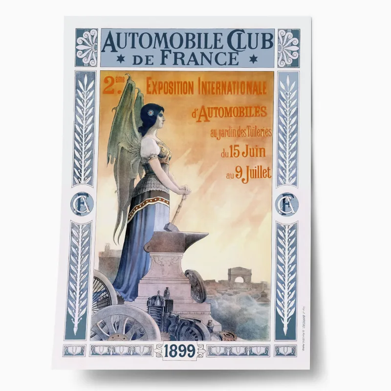 Πόστερ 1899 2ND INTERNATIONAL AUTOMOBILE EXPOSITION