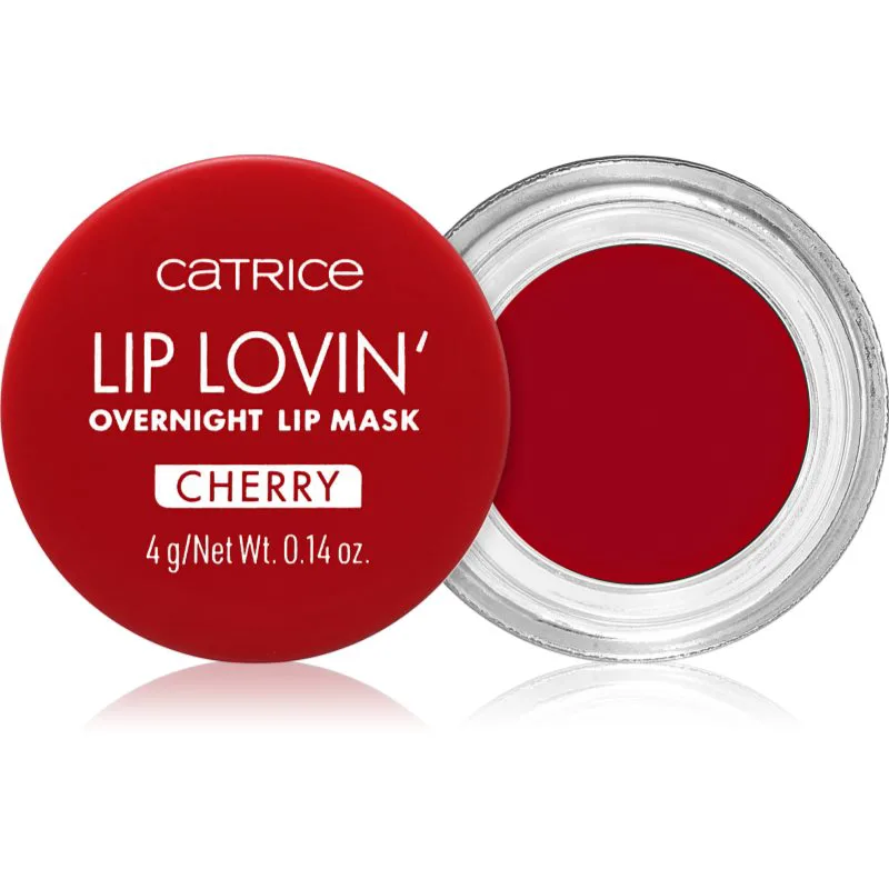 Catrice Lip Lovin' ενυδατική μάσκα χειλιών νύχτας απόχρωση 020 Cherry Pop 4 γρ