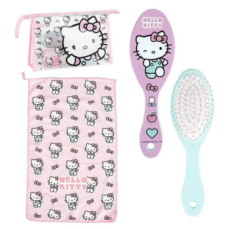 Hello Kitty Νεσεσέρ Ταξιδιού με Πετσέτα +amp; Βούρτσα