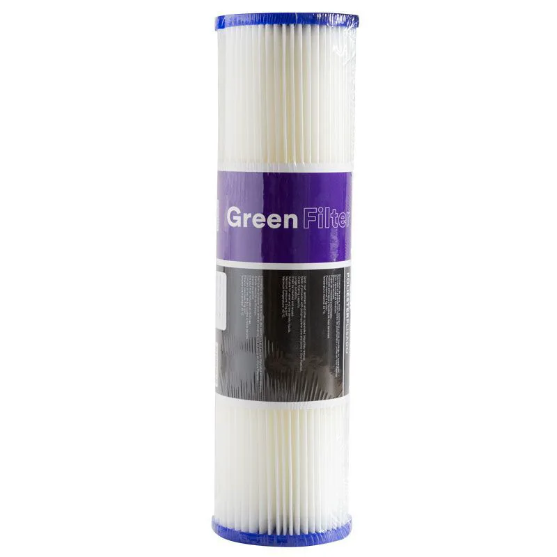 Ανταλλακτικό φίλτρο νερού Πλισέ 10’’ 5μm Green Filter PL-10-5