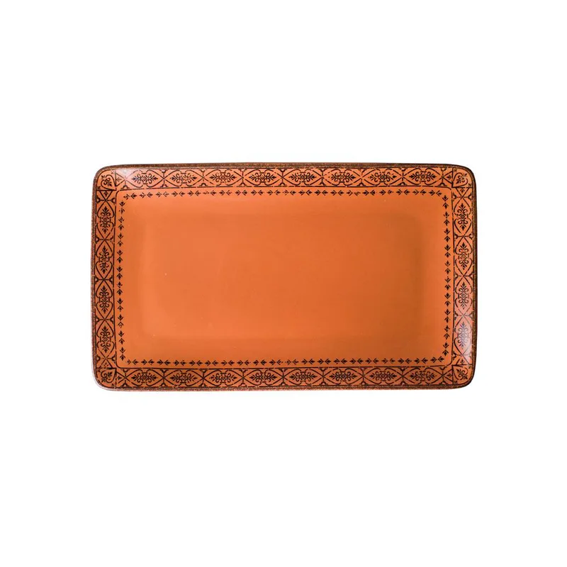 Πιατέλα Σερβιρίσματος Πορσελάνης 21x10εκ. Vintage Teracotta Oriana Ferelli PR222681009 (Υλικό: Πορσελάνη, Χρώμα: Τερρακότα) - Oriana Ferelli - PR222681009