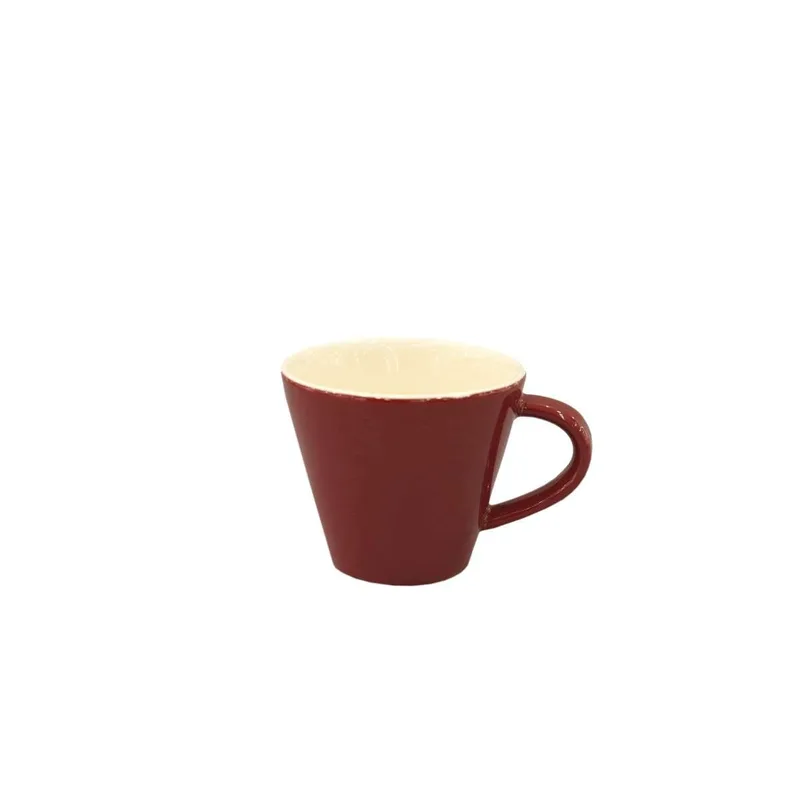 Φλυτζάνι Cappuccino Πορσελάνης Μπορντώ Firenze Art Et Lumiere 280ml 06705 (Σετ 2 Τεμάχια) (Υλικό: Πορσελάνη, Χρώμα: Μπορντώ ) - Art Et Lumiere - lumiere_06705