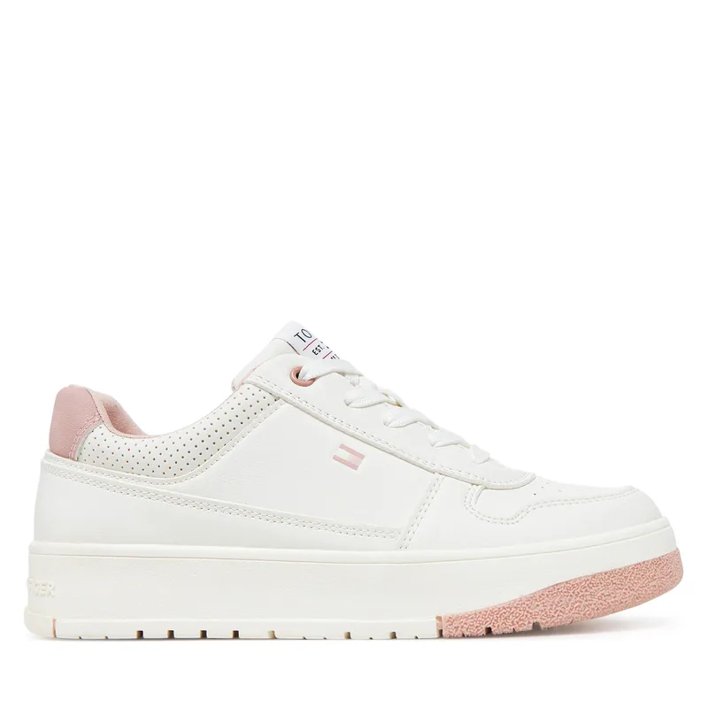 Αθλητικά Tommy Hilfiger Low Cut Lace-Up Sneaker T3A9-33740-1355 S Λευκό