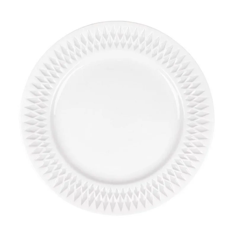 Πιατέλα Σερβιρίσματος Πορσελάνης White PW43 Diamante Oriana Ferelli 31εκ. PRPW430004 (Υλικό: Πορσελάνη, Χρώμα: Λευκό) - Oriana Ferelli - PRPW430004