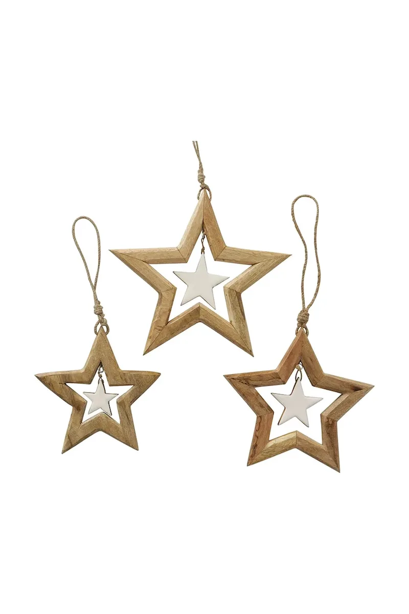 Χριστουγεννιάτικο κρεμαστό Boltze Nurto Length 30 / 21 / 17 cm 3-pack