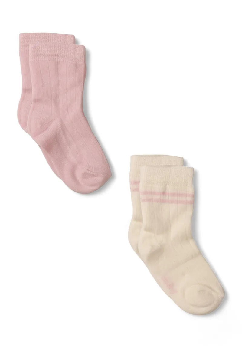 Κάλτσες Bebe από Bambu Soft Biorganic 2 Τεμ BRG68386-Ροζ