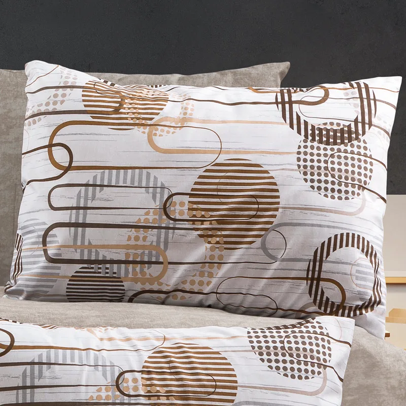 Μαξιλαροθήκη 50x70 Dimcol Dione 600 Mocha