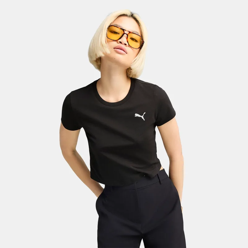 Puma Wardrobe Essentials Baby Γυναικείο Cropped T-Shirt (9000246162_22489)
