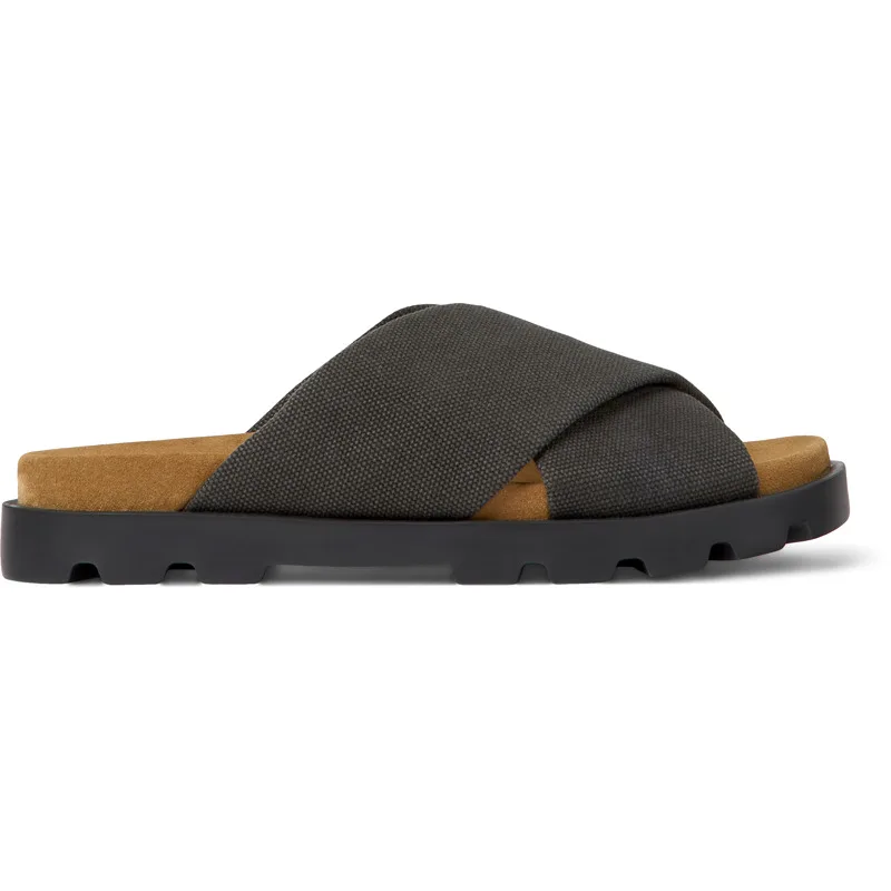 CAMPER Brutus Sandal - Πέδιλα Για Γυναικεία - Γκρι, Μέγεθος 42, Cotton fabric
