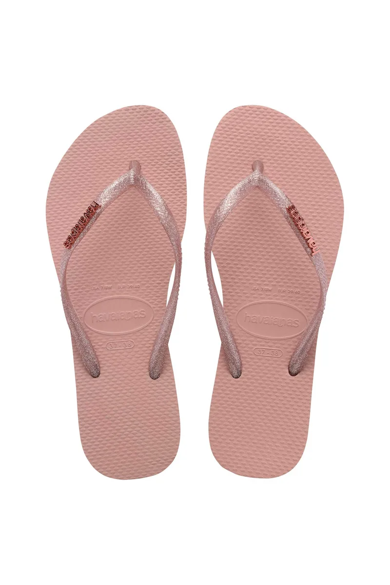 Havaianas γυναικείες σαγιονάρες "Slim Logo Metallic" - 4119875 Ροζ