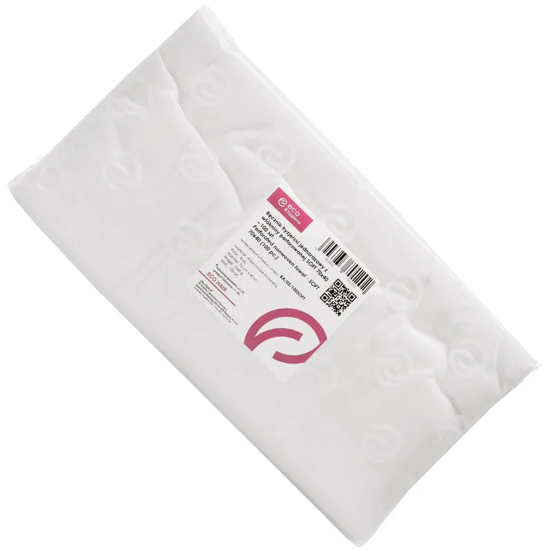 Eko-Higiena Disposable Perforated Nonwoven Hairdressing Towels Soft 70x40cm 100pcs