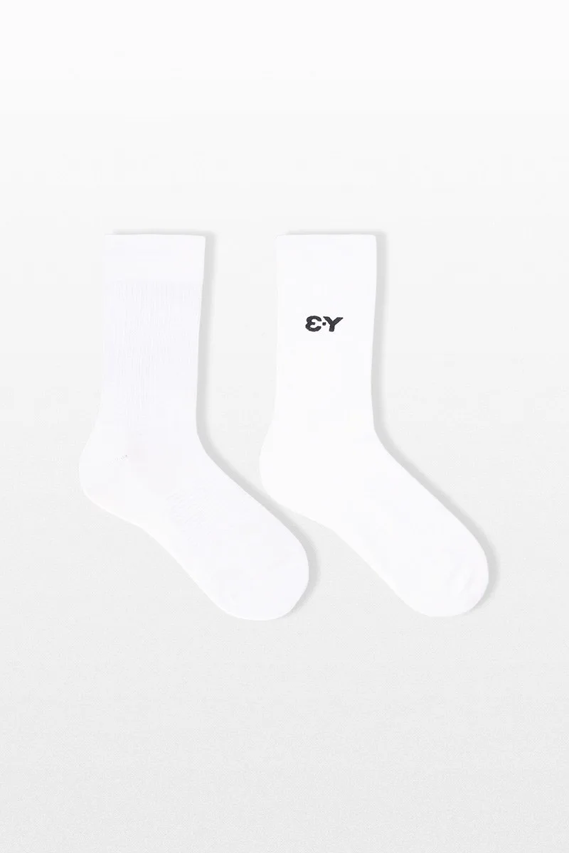 Y-3 Ανδρικό Λευκό Classic Crew Socks