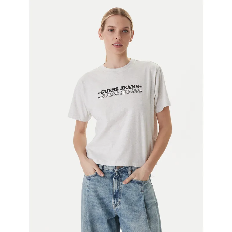 Guess Jeans T-Shirt W6GI04 K8HM0 Γκρι Regular Fit