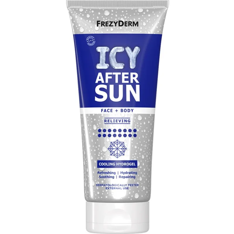 Frezyderm Icy After Sun Relieving Cooling Hydrogel Face & Body Υδρογέλη Αποκατάστασης Δέρματος Μετά την Έντονη Έκθεση στον Ήλιο 200ml