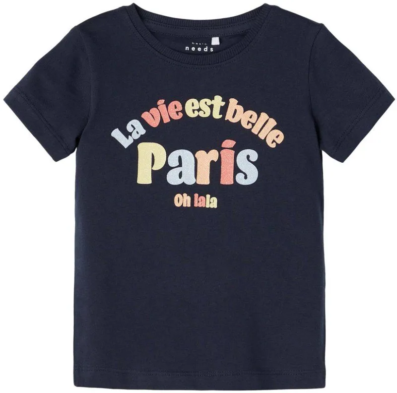 T-SHIRT NAME IT 13200528 NMFVEEN ΣΚΟΥΡΟ ΜΠΛΕ (92 CM)-(2 ΕΤΩΝ)