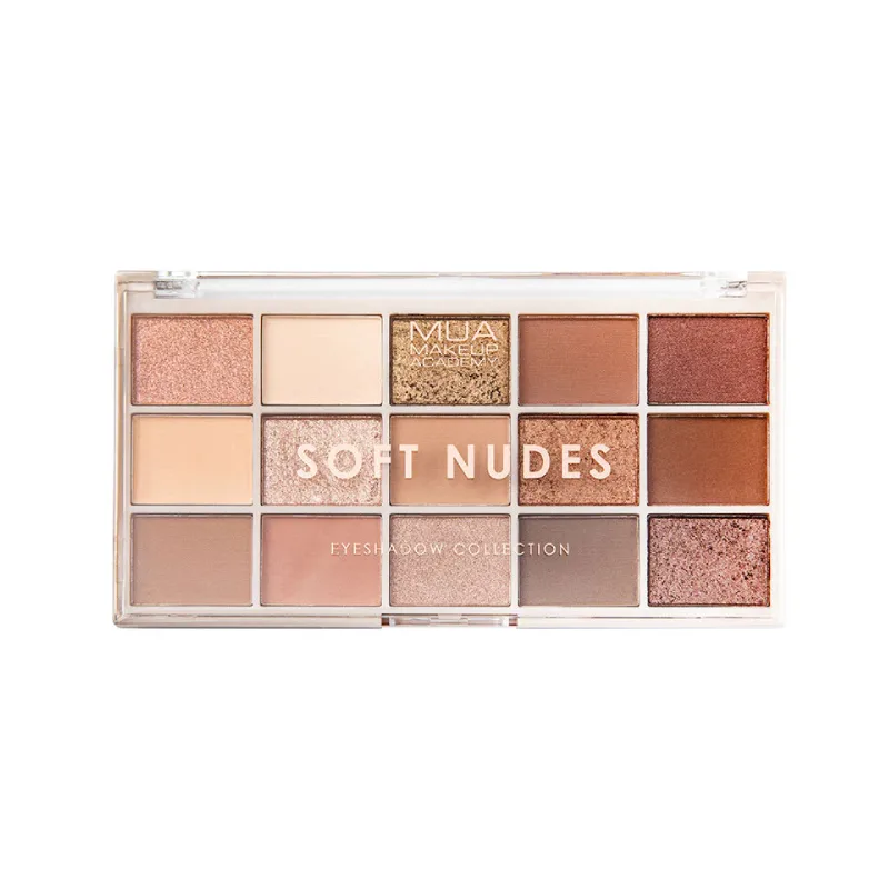 MUA 15 Shade Palette Soft Nudes