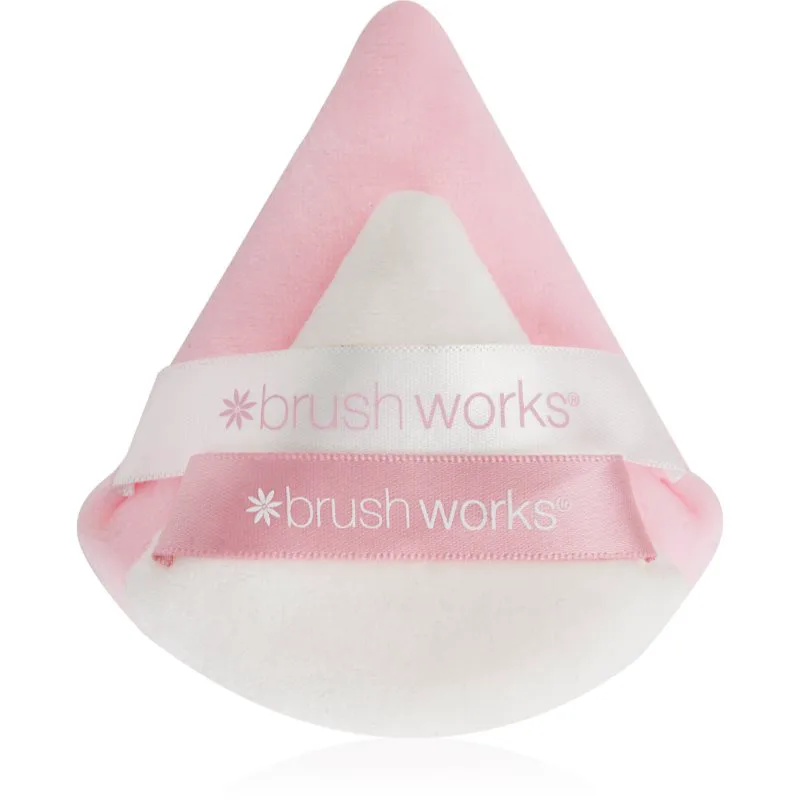 Brushworks Triangular Powder Puff Duo πον-πον