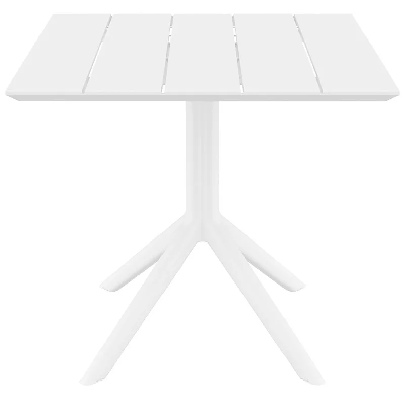 PARIS WHITE 80X80X74εκ. ΤΡΑΠΕΖΙ ΠΟΛ/ΝΙΟΥ