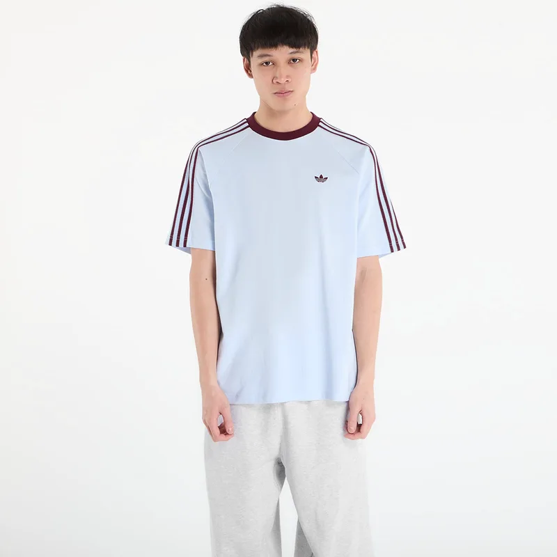 T-shirt adidas Britcore Short Sleeve Ringer T-Shirt Crystal Sky S
