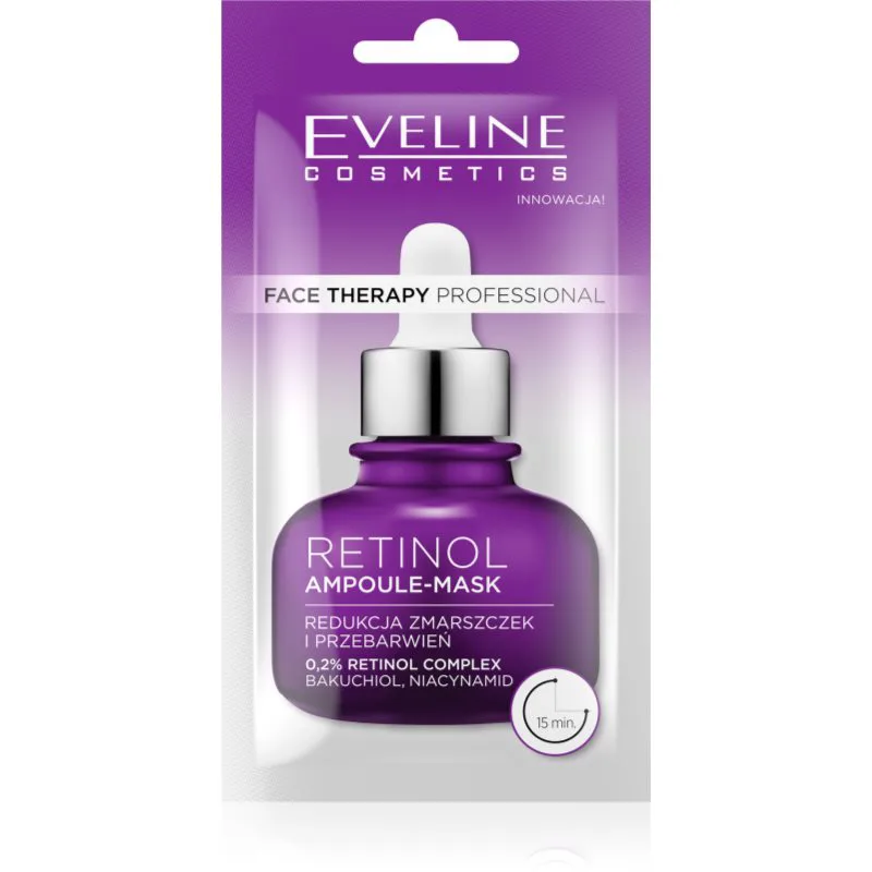 Eveline Cosmetics Face Therapy Retinol κρεμώδης μάσκα ενάντια στα πρώτα σημάδια γήρανσης της επιδερμίδας 8 ml