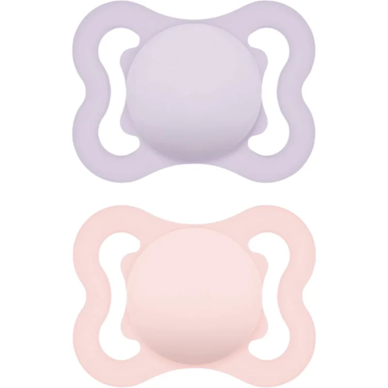 MAM Supreme 0m+ πιπίλα Purple/ Ροζ 2 τμχ