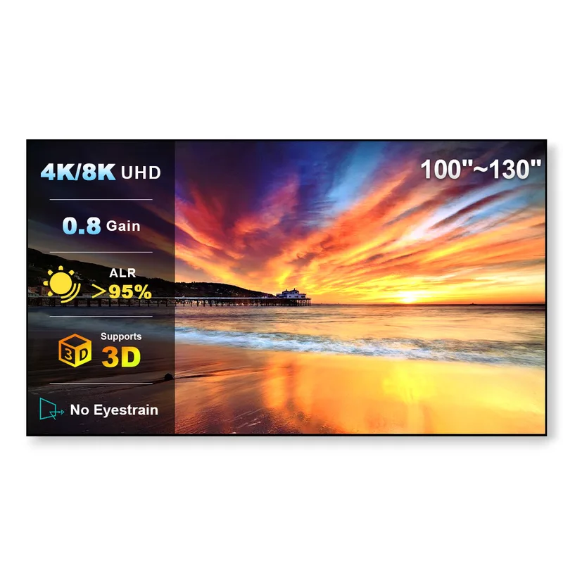 100"-130" NothingProjector Lenticular 4K ALR Projector Screen for Long/Standard Throw Projectors