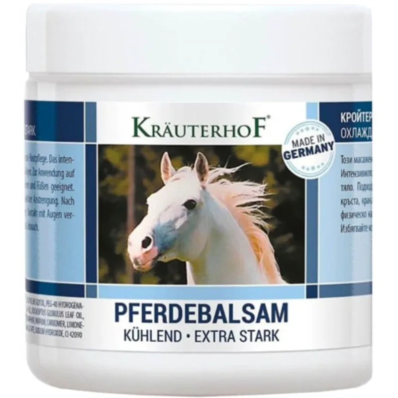 Krauterhof Pferdebalsam Cooling Massage Gel Σώματος με Έντονη Ψυκτική Δράση Κατάλληλη για Μυϊκή Ανακούφιση & Χρήση Μετά από Άσκηση 250ml