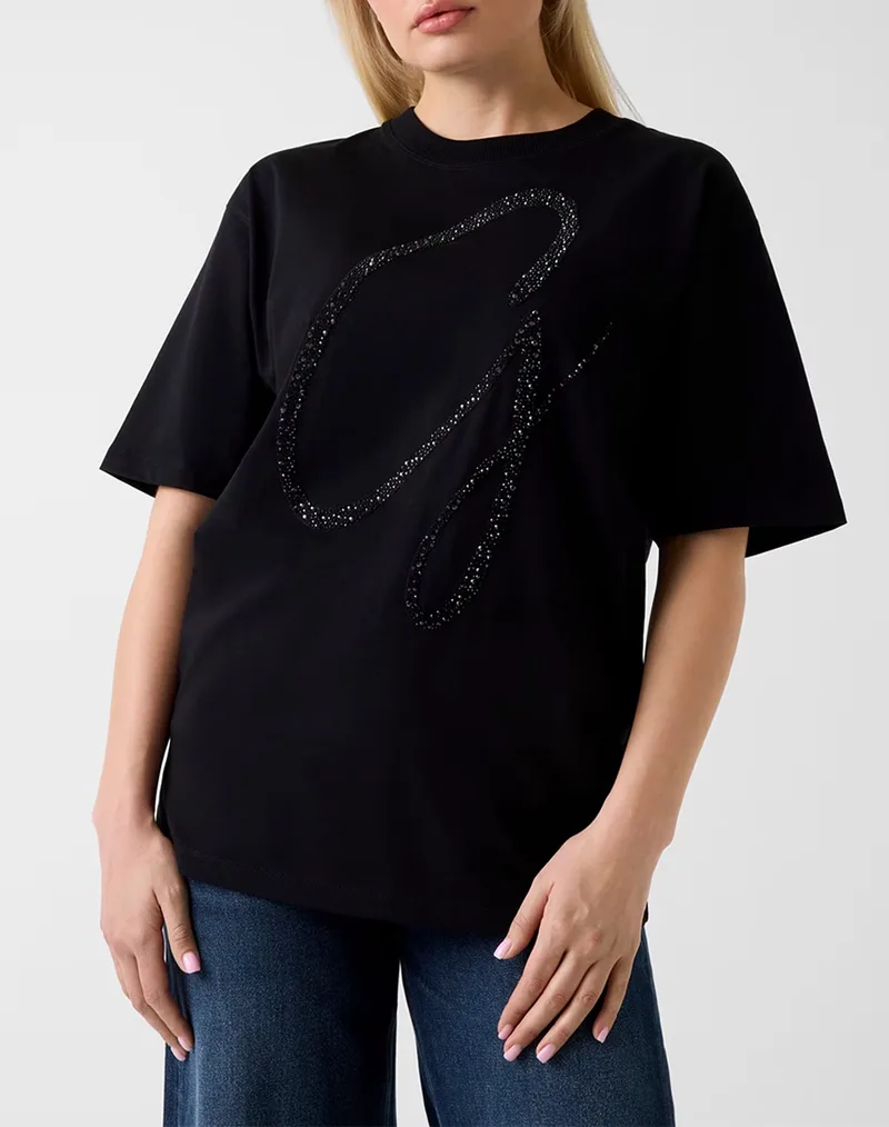 GUESS SS CN MAXI G STUDS TEE ΜΠΛΟΥΖΑ ΓΥΝΑΙΚΕΙΟ W6GI39K3478-JBLK Black