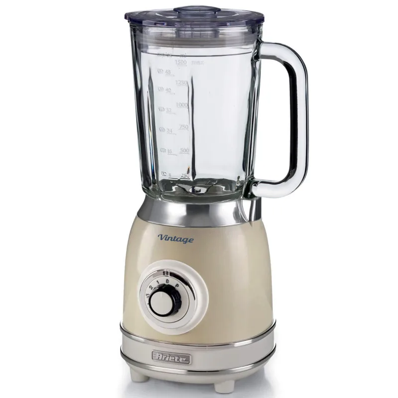 Μπλέντερ Ariete VINTAGE 2.0 0583/03, 1000W, 1,5 l, 4 λεπίδες, 4 ταχύτητες + παλμοί, θρυμματισμός πάγου, Μπεζ