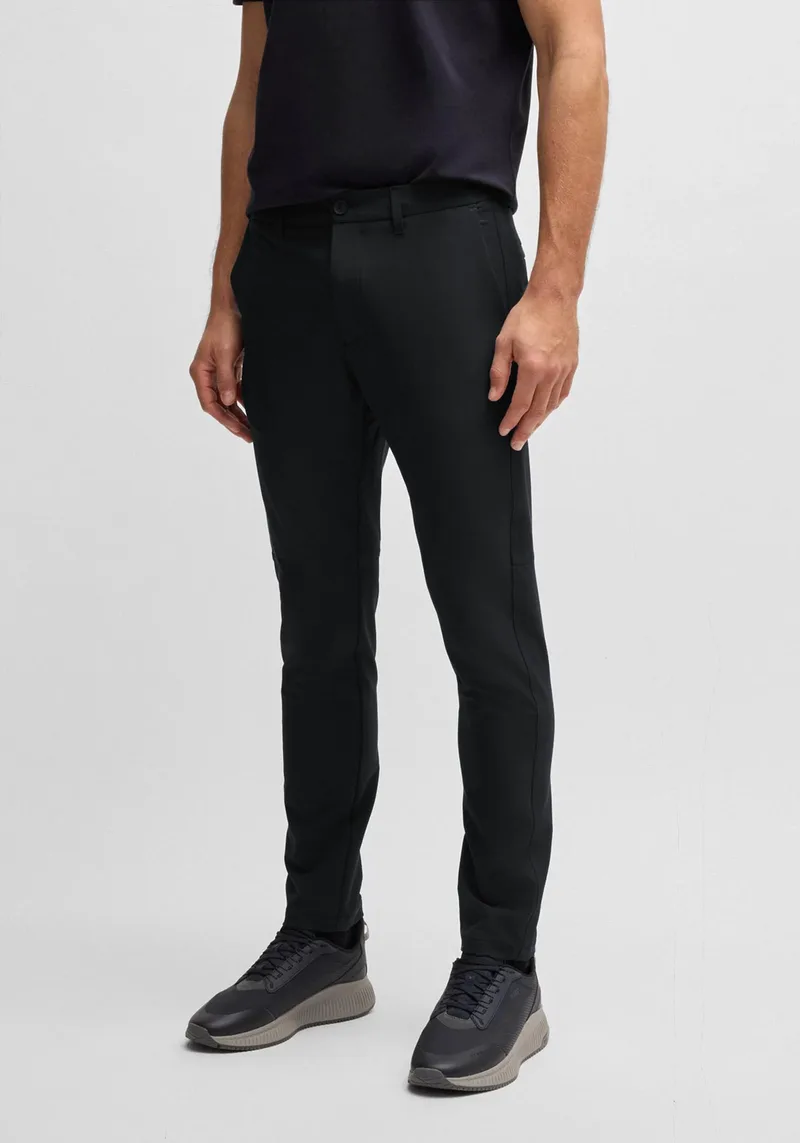 BOSS Υφασμάτινο Παντελόνι Commuter - 50534303 027 Dark Grey