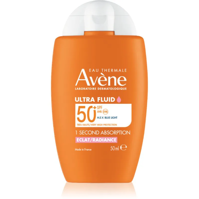 Avène Sun Ultra Fluid Radiance λαμπρυντικό υγρό για προστασία από τον ήλιο SPF 50+ 50 ml