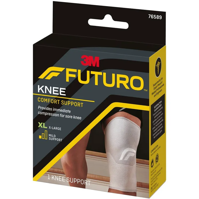 3M Futuro Comfort Knee Support Ελαστική Πλεκτή Επιγονατίδα με Λεπτό & Εύκαμπτο Σχεδιασμό 1 Τεμάχιο - Extra Large