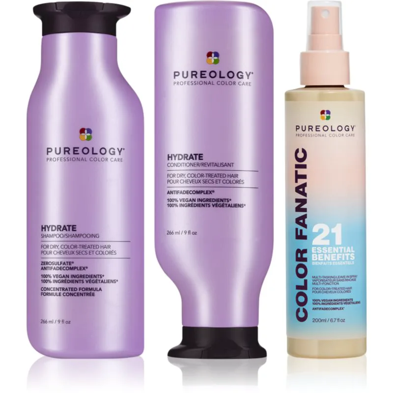 Pureology Hydrate full routine Σετ για ενυδάτωση και λάμψη για όλους τους τύπους μαλλιών
