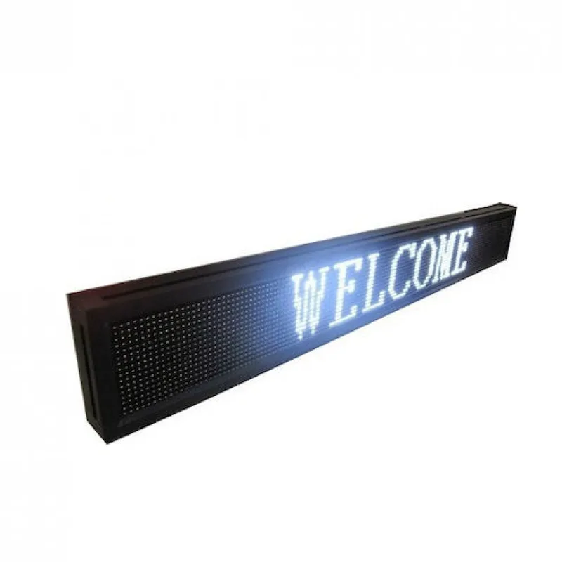 Πινακίδα LED κυλιόμενων μηνυμάτων 70x40 cm Λευκή