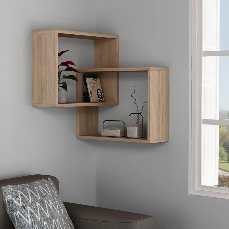 Ράφι Τοίχου Ring - Sonoma Oak 776Hms1720 (68x68x60)