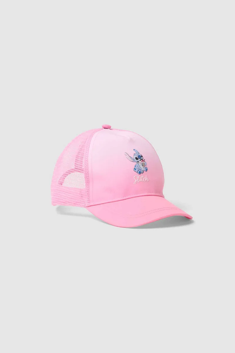 OVS παιδικό καπέλο με κέντημα Stitch - 002654619 Ροζ